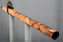 Black Oak Burl Native American Flute, Minor, Mid G-4, #K12F (4)